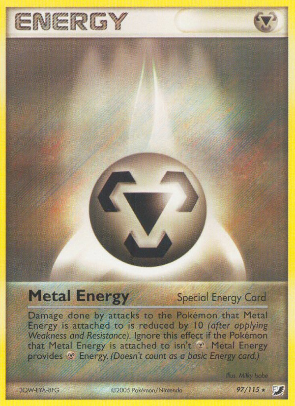 Metal Energy (97/115) [EX: Unseen Forces] | Silver Goblin