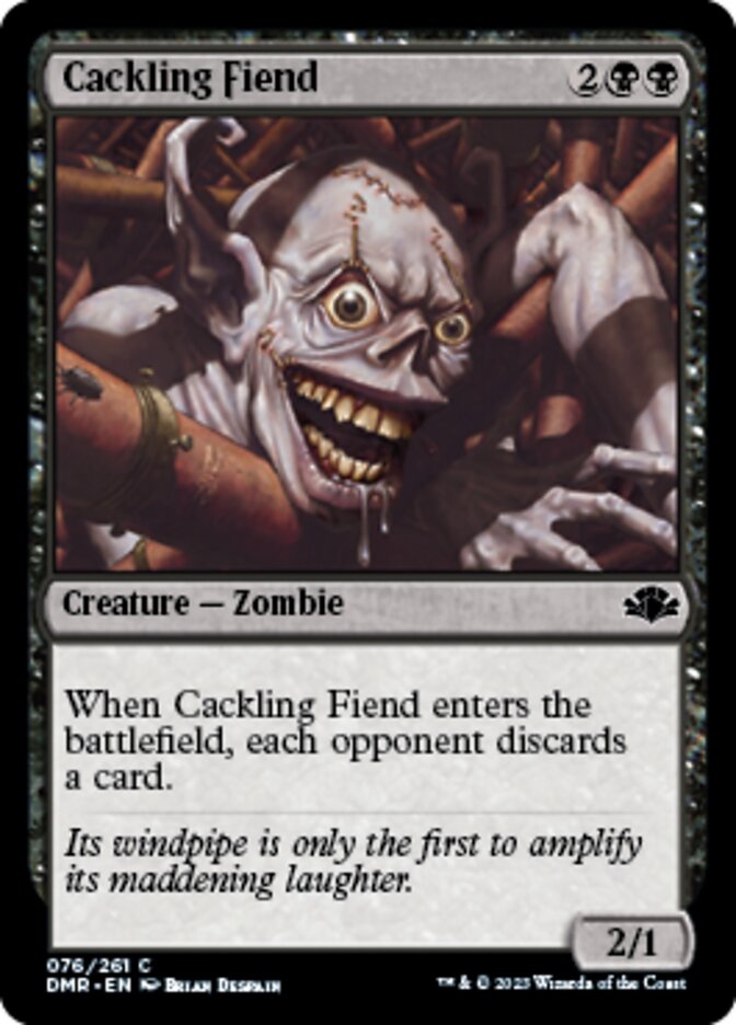Cackling Fiend [Dominaria Remastered] | Silver Goblin