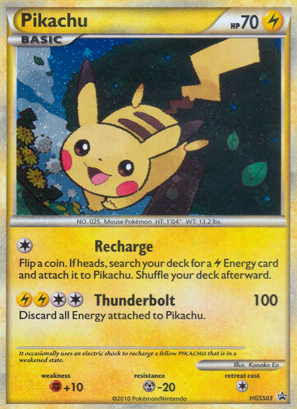 Pikachu (HGSS03) [HeartGold & SoulSilver: Black Star Promos] | Silver Goblin