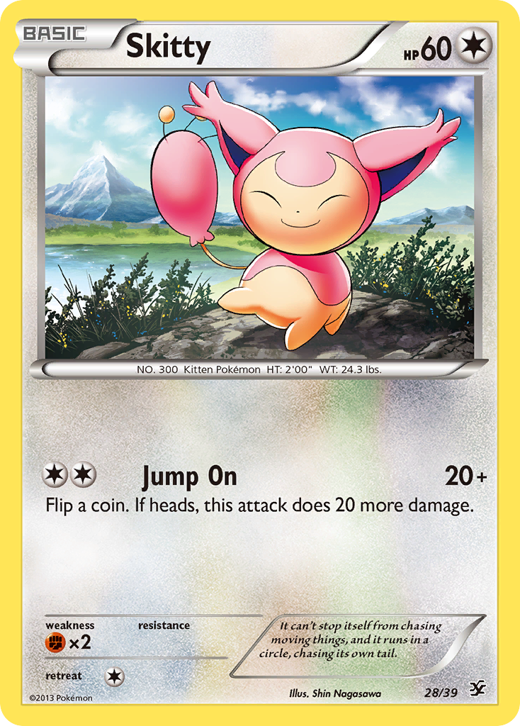 Skitty (28/39) [XY: Kalos Starter Set] | Silver Goblin