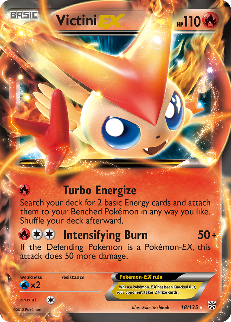 Victini EX (18/135) [Black & White: Plasma Storm] | Silver Goblin