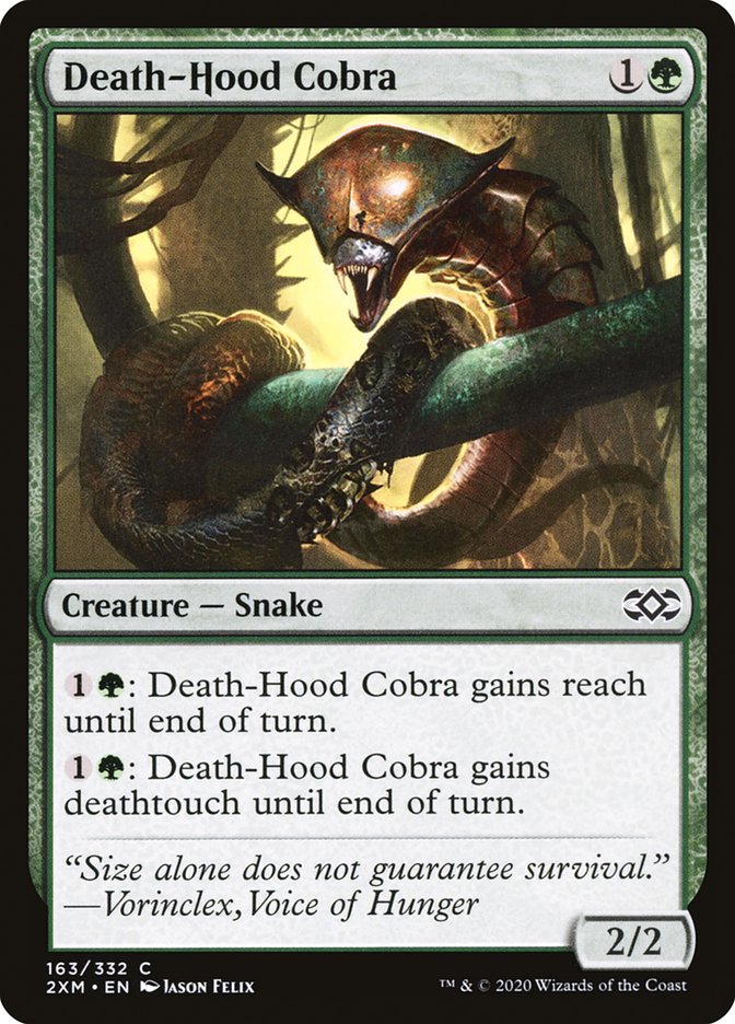 Death-Hood Cobra [Double Masters] | Silver Goblin
