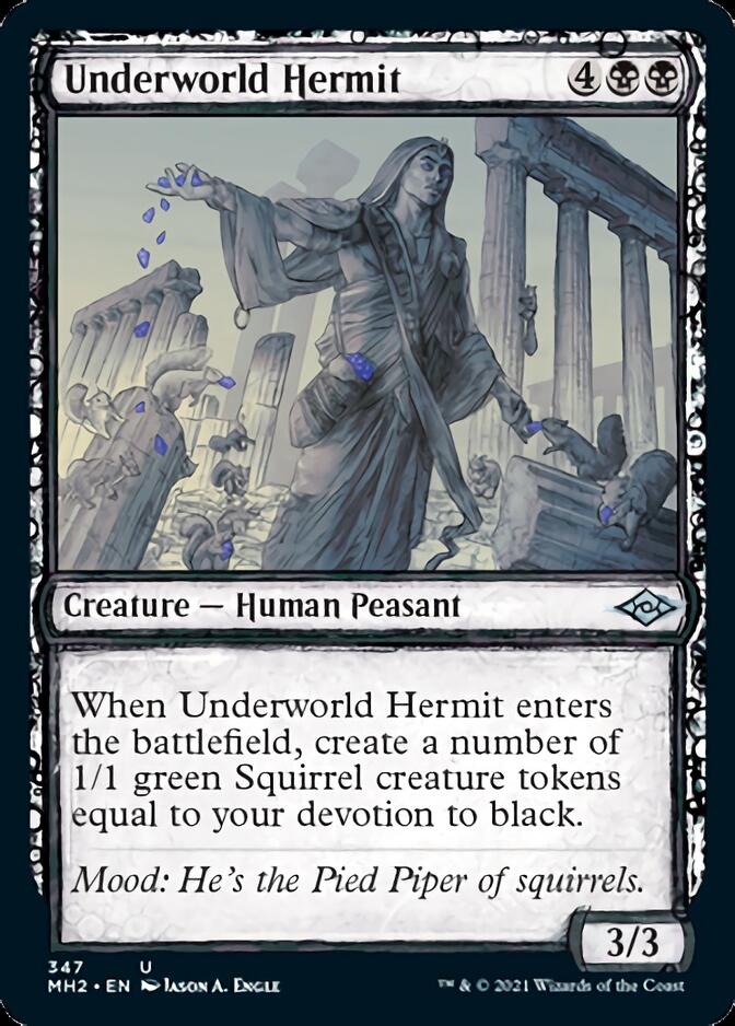 Underworld Hermit (Sketch) [Modern Horizons 2] | Silver Goblin