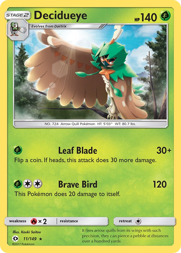 Decidueye (11/149) (Theme Deck Exclusive) [Sun & Moon: Base Set] | Silver Goblin