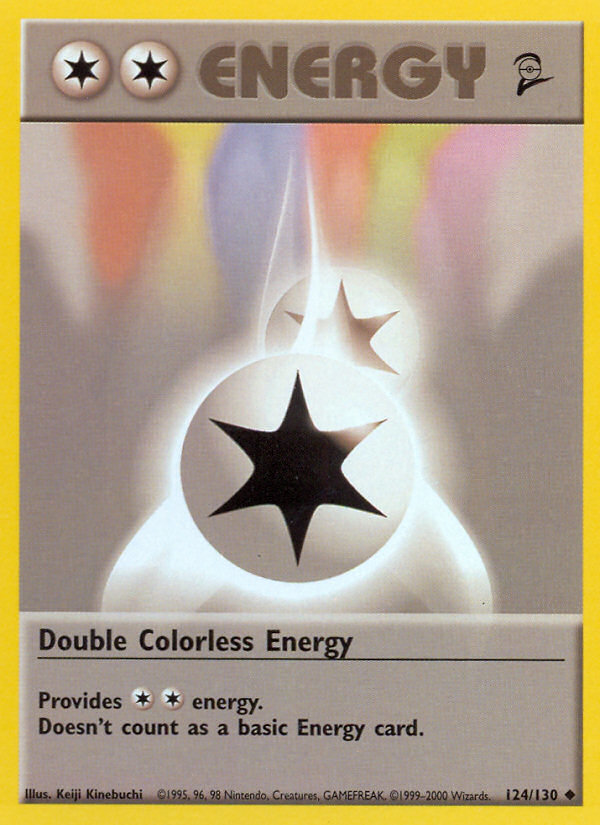 Double Colorless Energy (124/130) [Base Set 2] | Silver Goblin