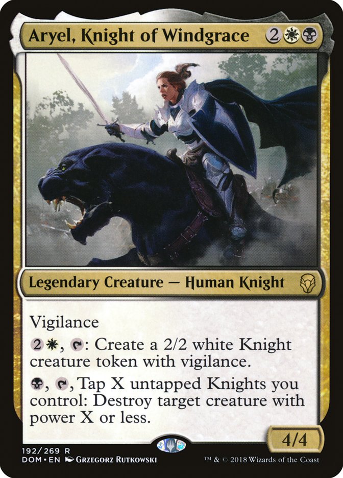 Aryel, Knight of Windgrace [Dominaria] | Silver Goblin