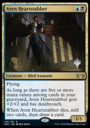 Aven Heartstabber (Promo Pack) [Streets of New Capenna Promos] | Silver Goblin