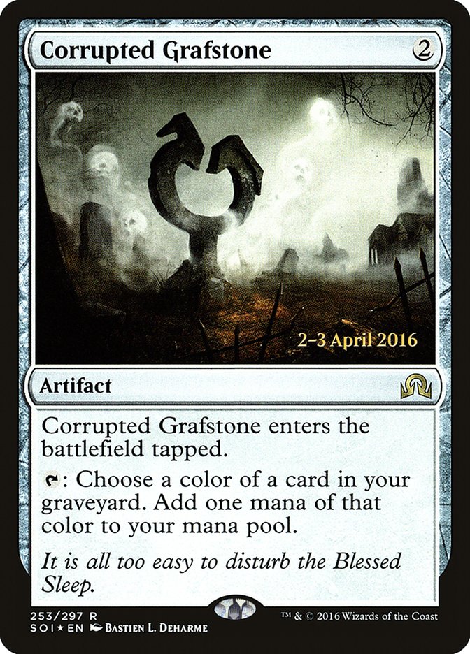 Corrupted Grafstone [Shadows over Innistrad Prerelease Promos] | Silver Goblin