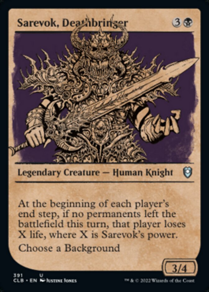 Sarevok, Deathbringer (Showcase) [Commander Legends: Battle for Baldur's Gate] | Silver Goblin
