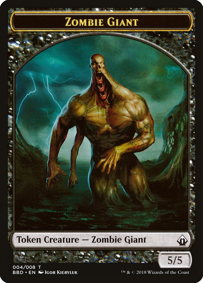 Zombie Giant Token [Battlebond Tokens] | Silver Goblin