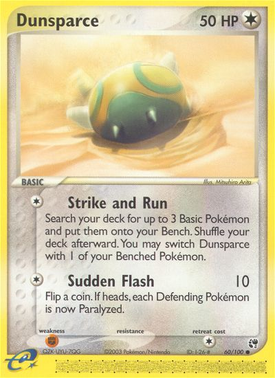 Dunsparce (60/100) [EX: Sandstorm] | Silver Goblin