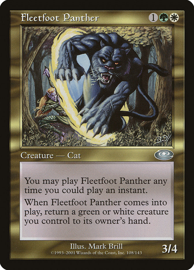 Fleetfoot Panther [Planeshift] | Silver Goblin