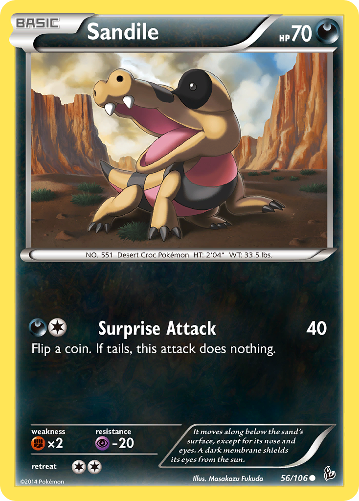 Sandile (56/106) [XY: Flashfire] | Silver Goblin