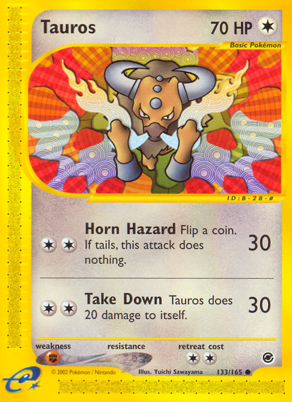 Tauros (133/165) [Expedition: Base Set] | Silver Goblin