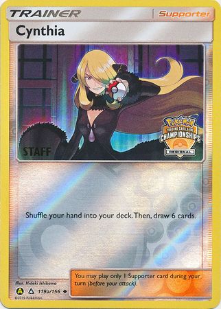 Cynthia (119a/156) (Regional Championship Promo Staff) [Sun & Moon: Ultra Prism] | Silver Goblin