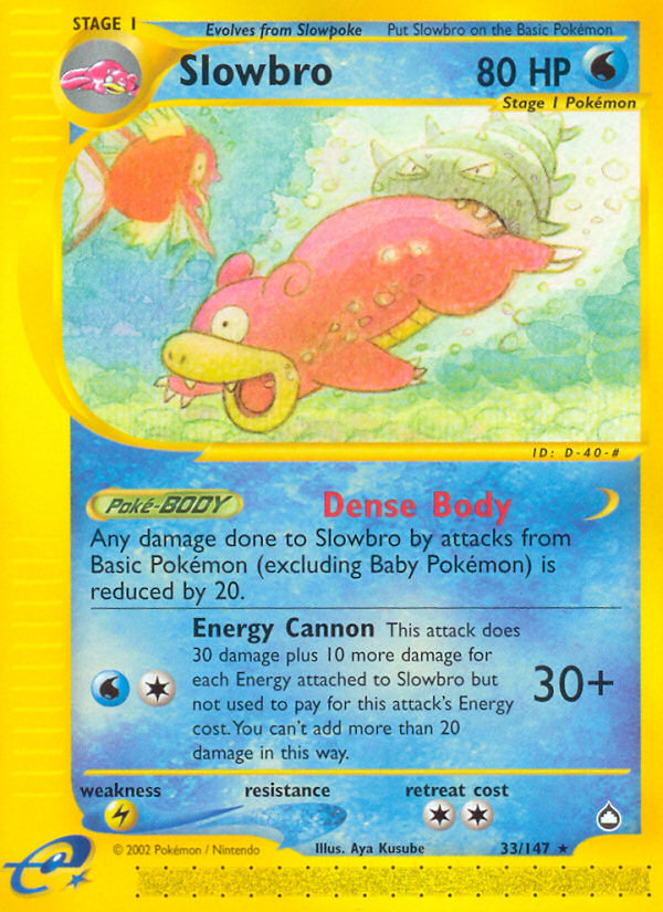 Slowbro (33/147) [Aquapolis] | Silver Goblin