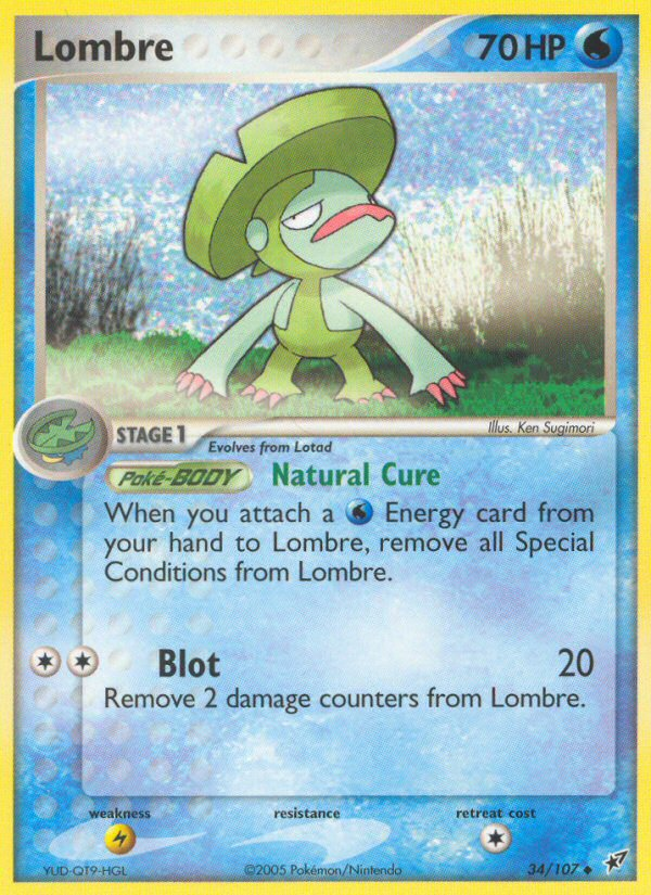 Lombre (34/107) [EX: Deoxys] | Silver Goblin