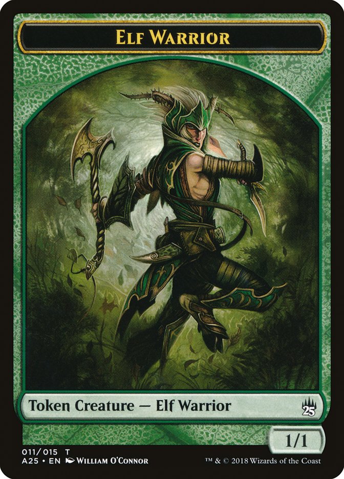 Elf Warrior Token [Masters 25 Tokens] | Silver Goblin