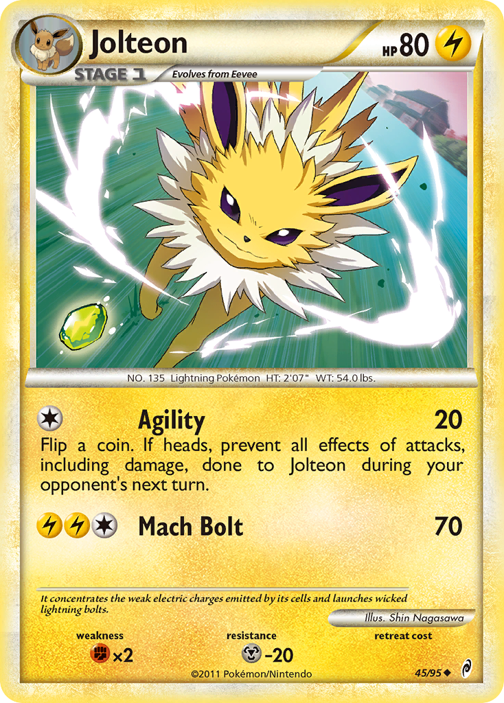 Jolteon (45/95) [HeartGold & SoulSilver: Call of Legends] | Silver Goblin