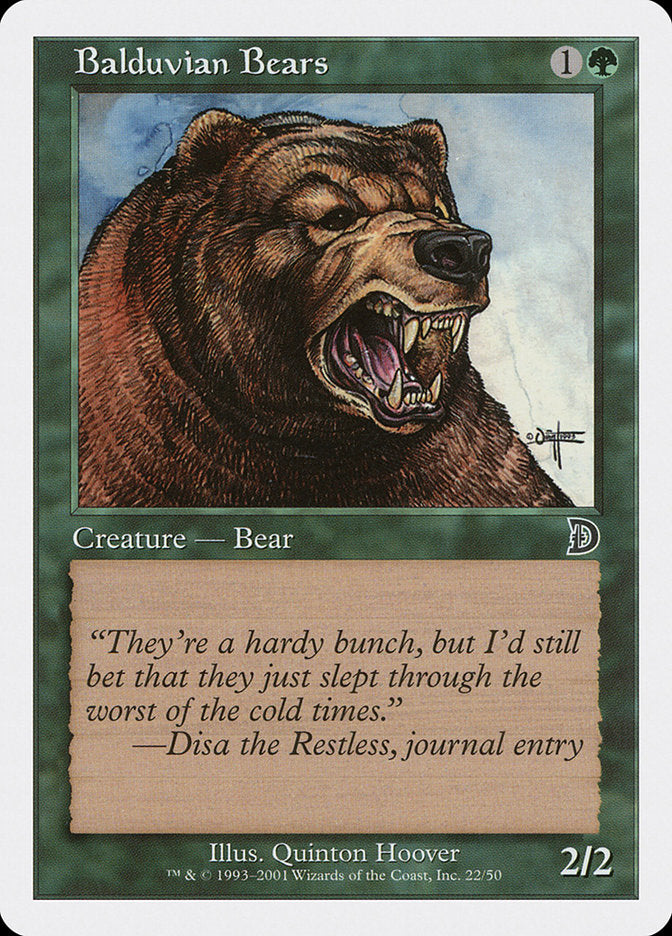 Balduvian Bears [Deckmasters] | Silver Goblin