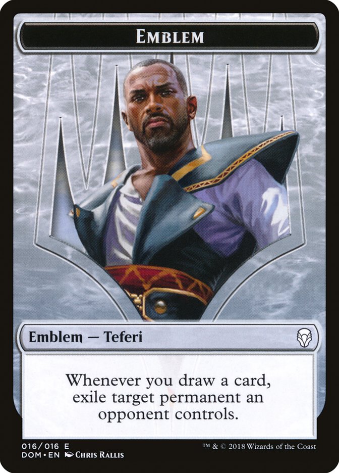 Teferi, Hero of Dominaria Emblem [Dominaria Tokens] | Silver Goblin