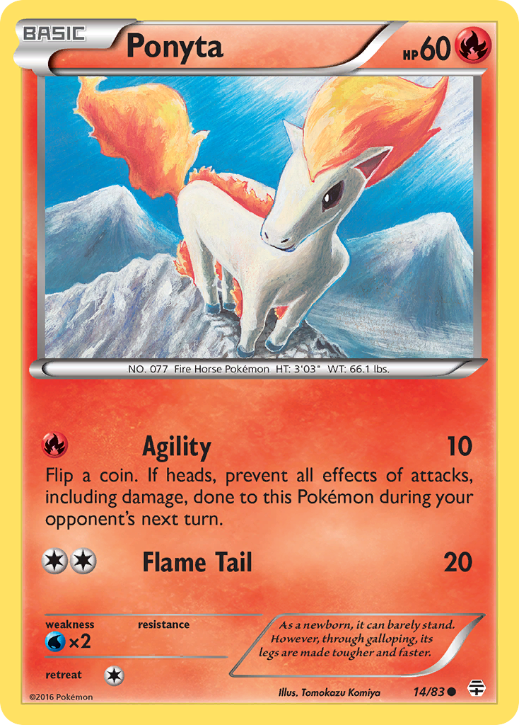 Ponyta (14/83) [XY: Generations] | Silver Goblin