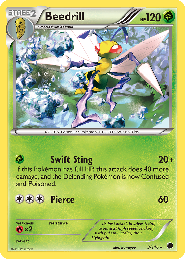 Beedrill (3/116) [Black & White: Plasma Freeze] | Silver Goblin