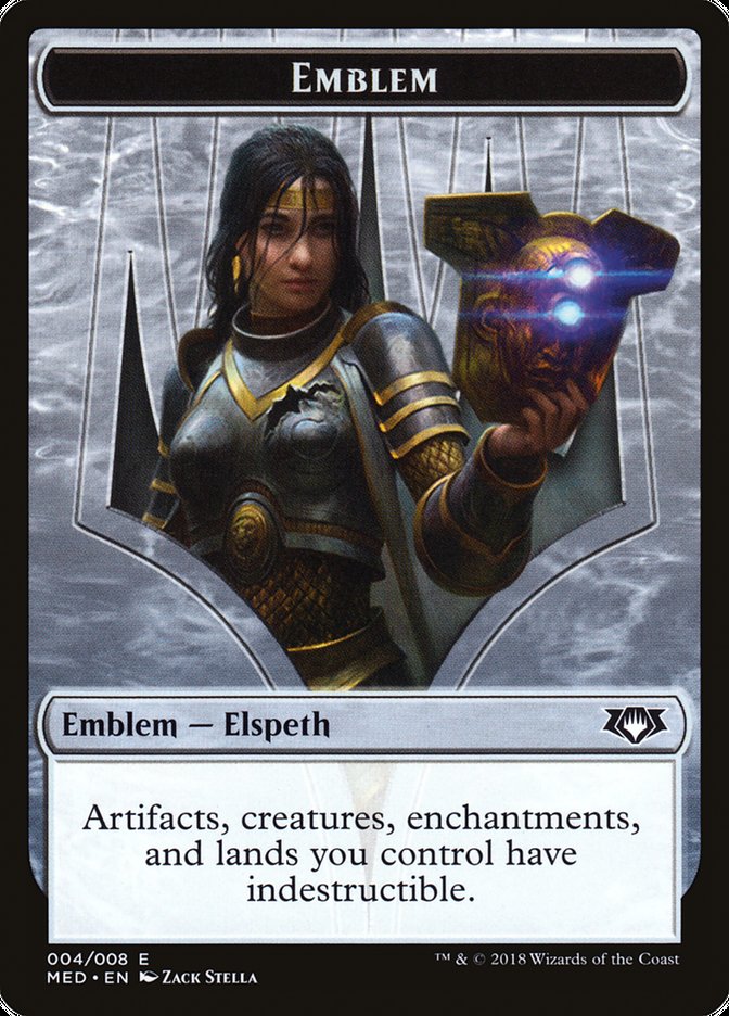 Elspeth, Knight-Errant Emblem [Mythic Edition Tokens] | Silver Goblin