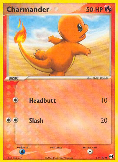 Charmander (58/112) [EX: FireRed & LeafGreen] | Silver Goblin