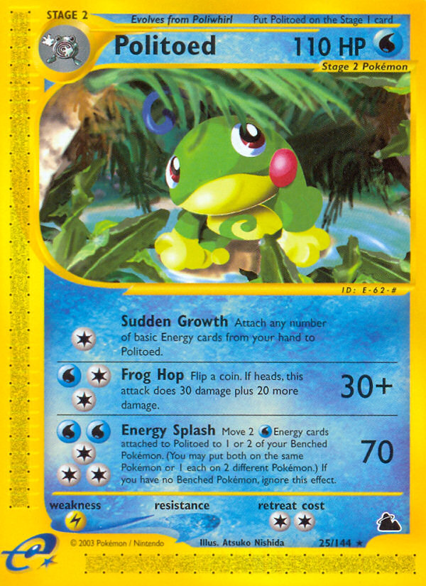 Politoed (25/144) [Skyridge] | Silver Goblin