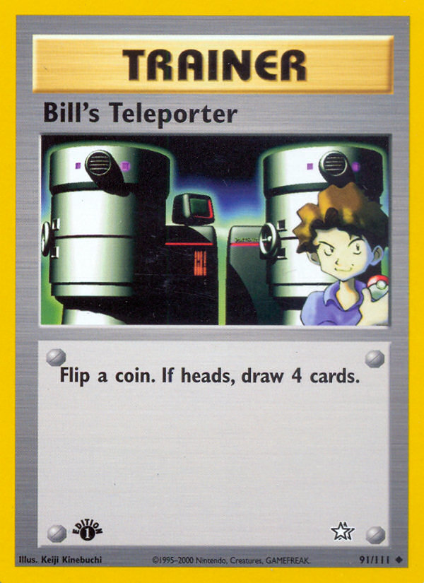 Bill's Teleporter (91/111) [Neo Genesis 1st Edition] | Silver Goblin