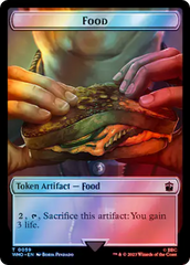 Fish // Food (0059) Double-Sided Token (Surge Foil) [Doctor Who Tokens] | Silver Goblin