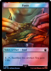 Alien Rhino // Food (0059) Double-Sided Token (Surge Foil) [Doctor Who Tokens] | Silver Goblin