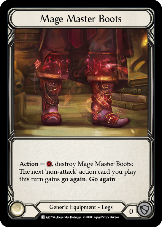 Mage Master Boots [U-ARC154] (Arcane Rising Unlimited)  Unlimited Rainbow Foil | Silver Goblin