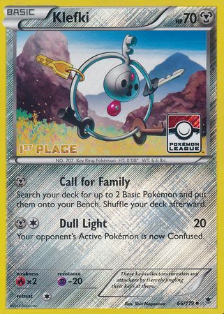 Klefki (66/119) (League Promo 1st Place) [XY: Phantom Forces] | Silver Goblin