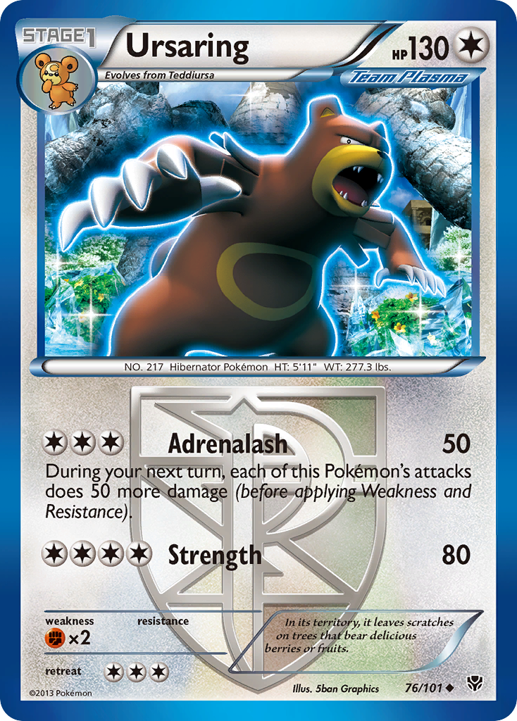 Ursaring (76/101) [Black & White: Plasma Blast] | Silver Goblin