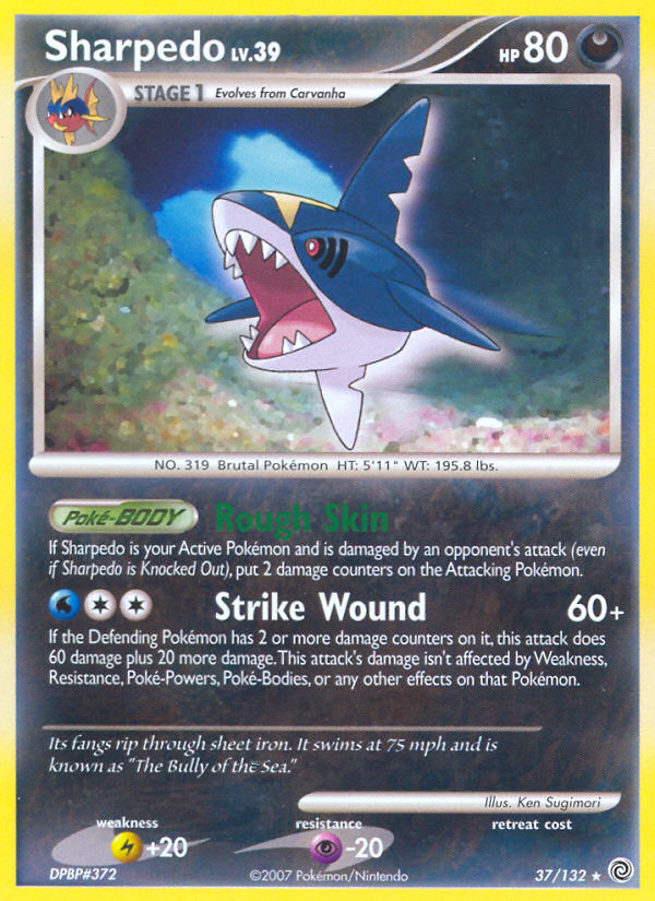 Sharpedo (37/132) [Diamond & Pearl: Secret Wonders] | Silver Goblin