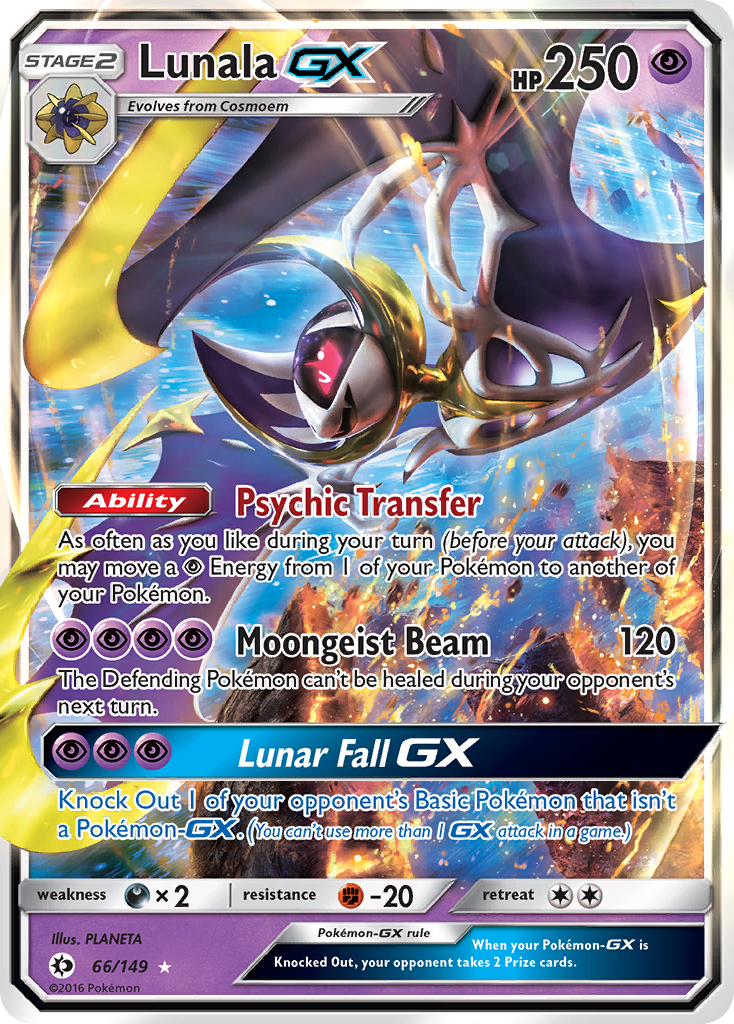 Lunala GX (66/149) [Sun & Moon: Base Set] | Silver Goblin