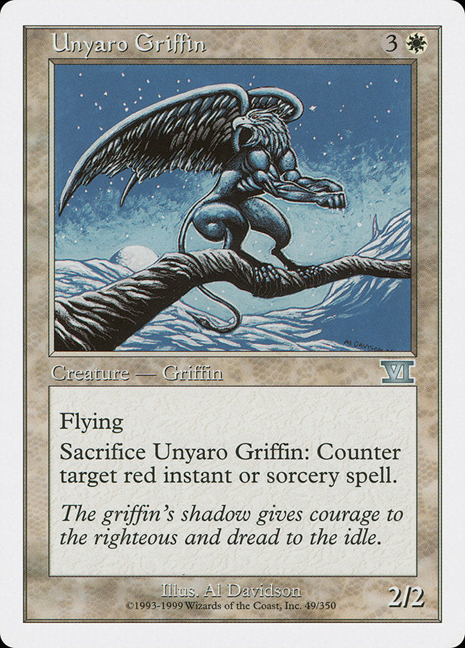 Unyaro Griffin [Classic Sixth Edition] | Silver Goblin