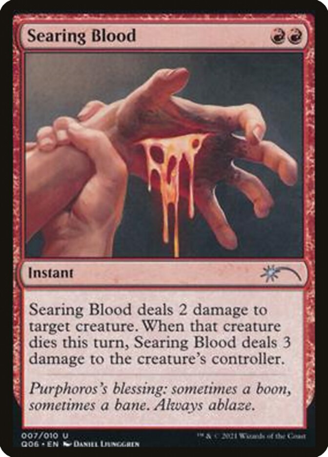 Searing Blood [Pioneer Challenger Decks 2021] | Silver Goblin