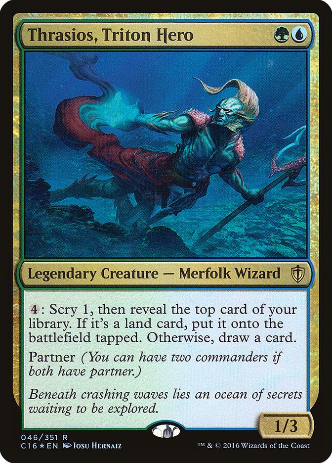 Thrasios, Triton Hero [Commander 2016] | Silver Goblin