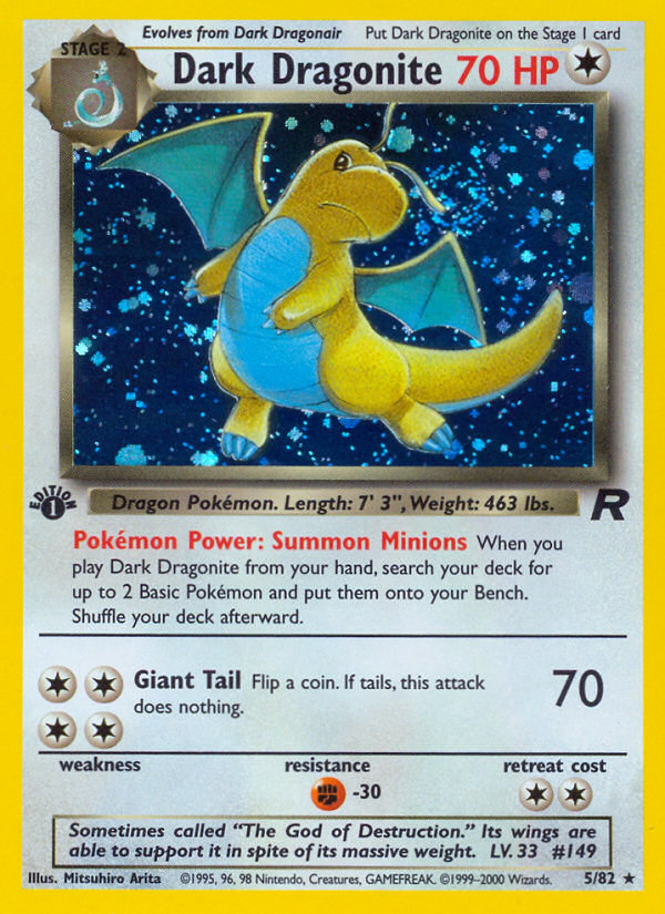 Dark Dragonite (5/82) [Team Rocket 1st Edition] | Silver Goblin