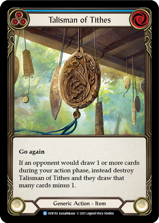 Talisman of Tithes [EVR192] (Everfest)  1st Edition Cold Foil | Silver Goblin