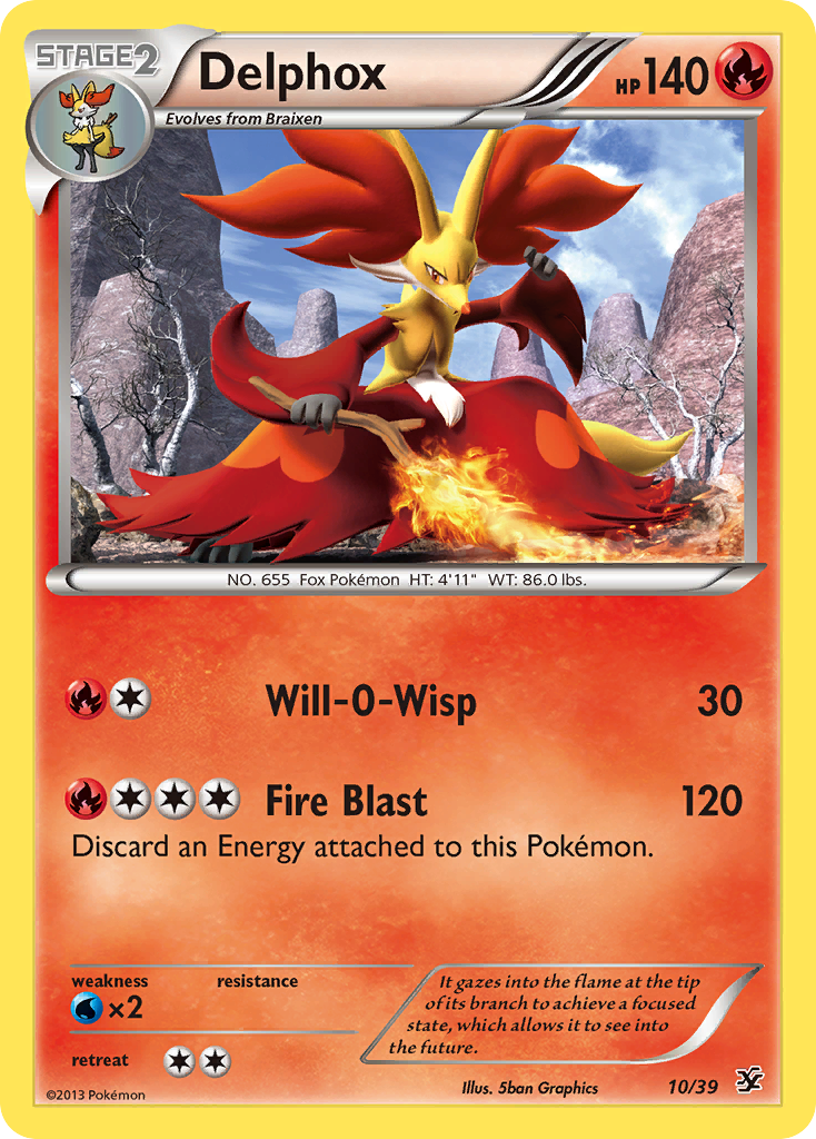 Delphox (10/39) [XY: Kalos Starter Set] | Silver Goblin