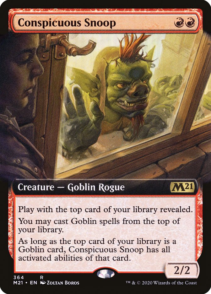 Conspicuous Snoop (Extended Art) [Core Set 2021] | Silver Goblin