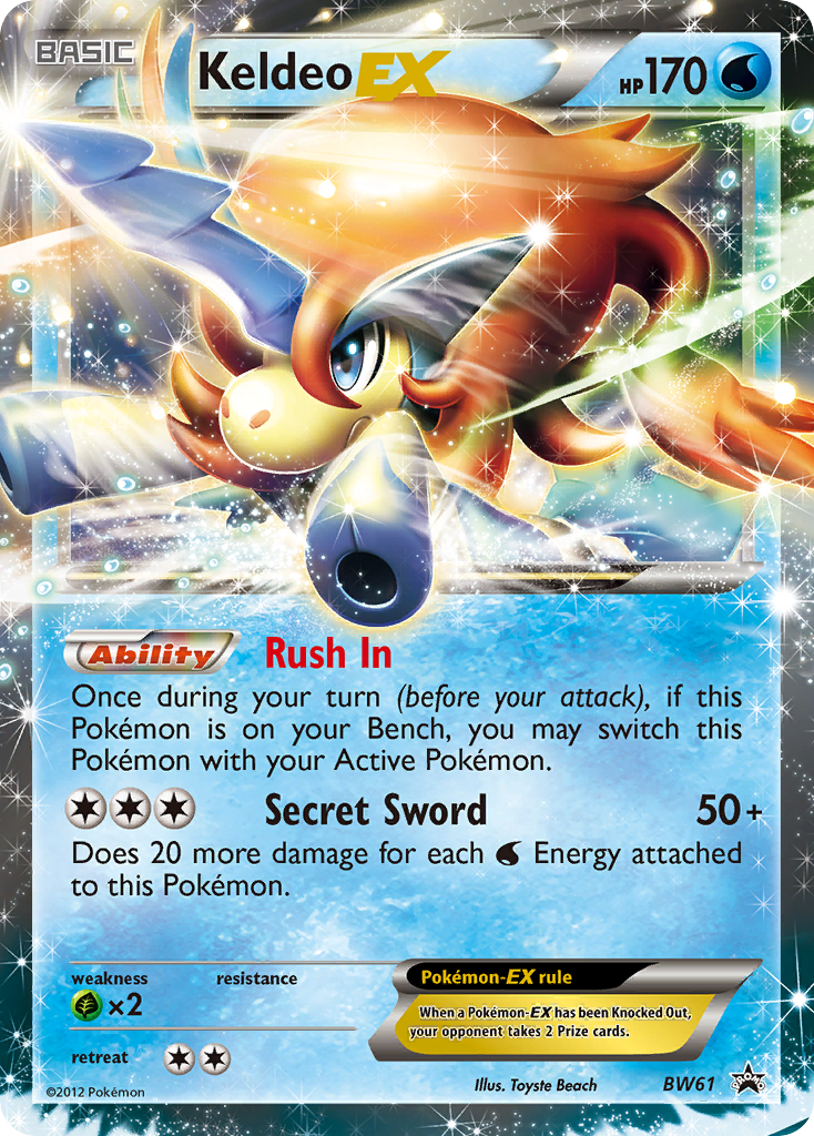 Keldeo EX (BW61) [Black & White: Black Star Promos] | Silver Goblin