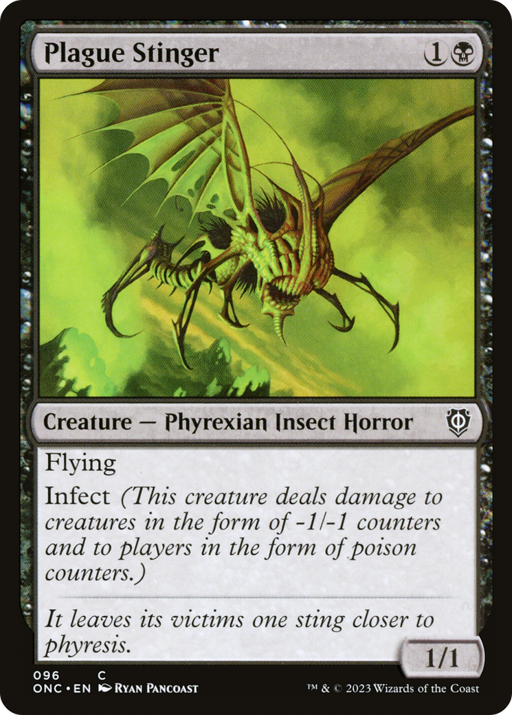 Plague Stinger [Phyrexia: All Will Be One Commander] | Silver Goblin