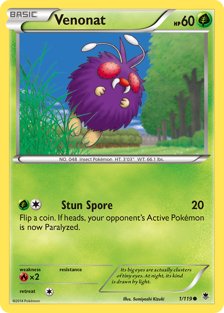 Venonat (1/119) [XY: Phantom Forces] | Silver Goblin