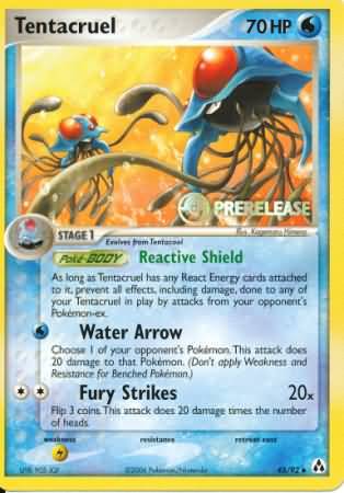 Tentacruel (45/92) (Prerelease Promo) [Nintendo: Black Star Promos] | Silver Goblin