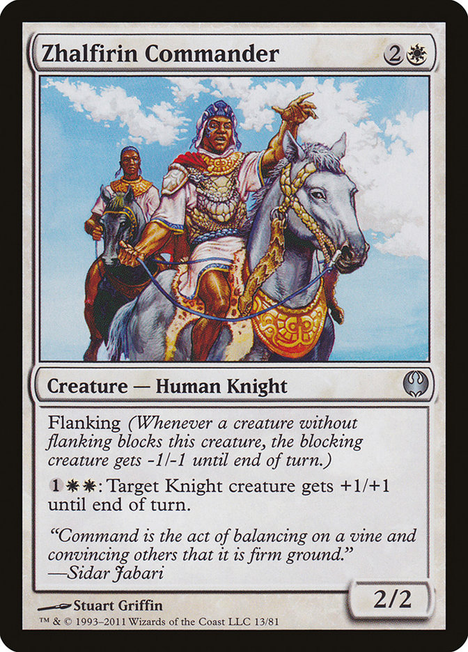 Zhalfirin Commander [Duel Decks: Knights vs. Dragons] | Silver Goblin